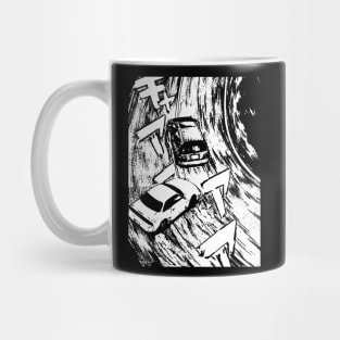 JDM Japanese Drift Racer Drifting Racing Car Anime Manga Eurobeat Intensifies Aesthetic #10 Mug